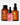 Das Barriere Sparset von Farm Loves Face beinhaltet einen braunen „Vegan Collagen + Organic Oat Barrier & Hydro Toner“, eine rosa Serum-Tropfflasche und eine „Ceramide + Organic Chicory Barrier Hydro Cream“.