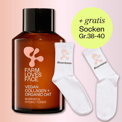 Veganes Kollagen + Bio-Hafer Barriere & Hydro Toner + Gratis Socken