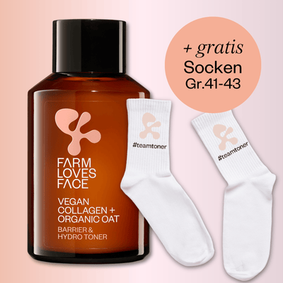 Veganes Kollagen + Bio-Hafer Barriere & Hydro Toner + Gratis Socken