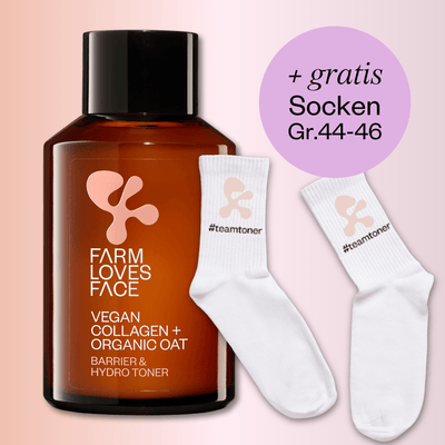 Veganes Kollagen + Bio-Hafer Barriere & Hydro Toner + Gratis Socken