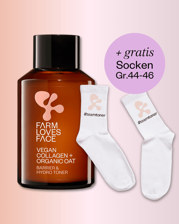Veganes Kollagen + Bio-Hafer Barriere & Hydro Toner + Gratis Socken